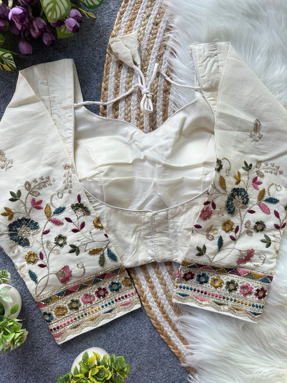 Fab Khadi Pipe Vol 1 Embroidery Fancy Blouse Collection