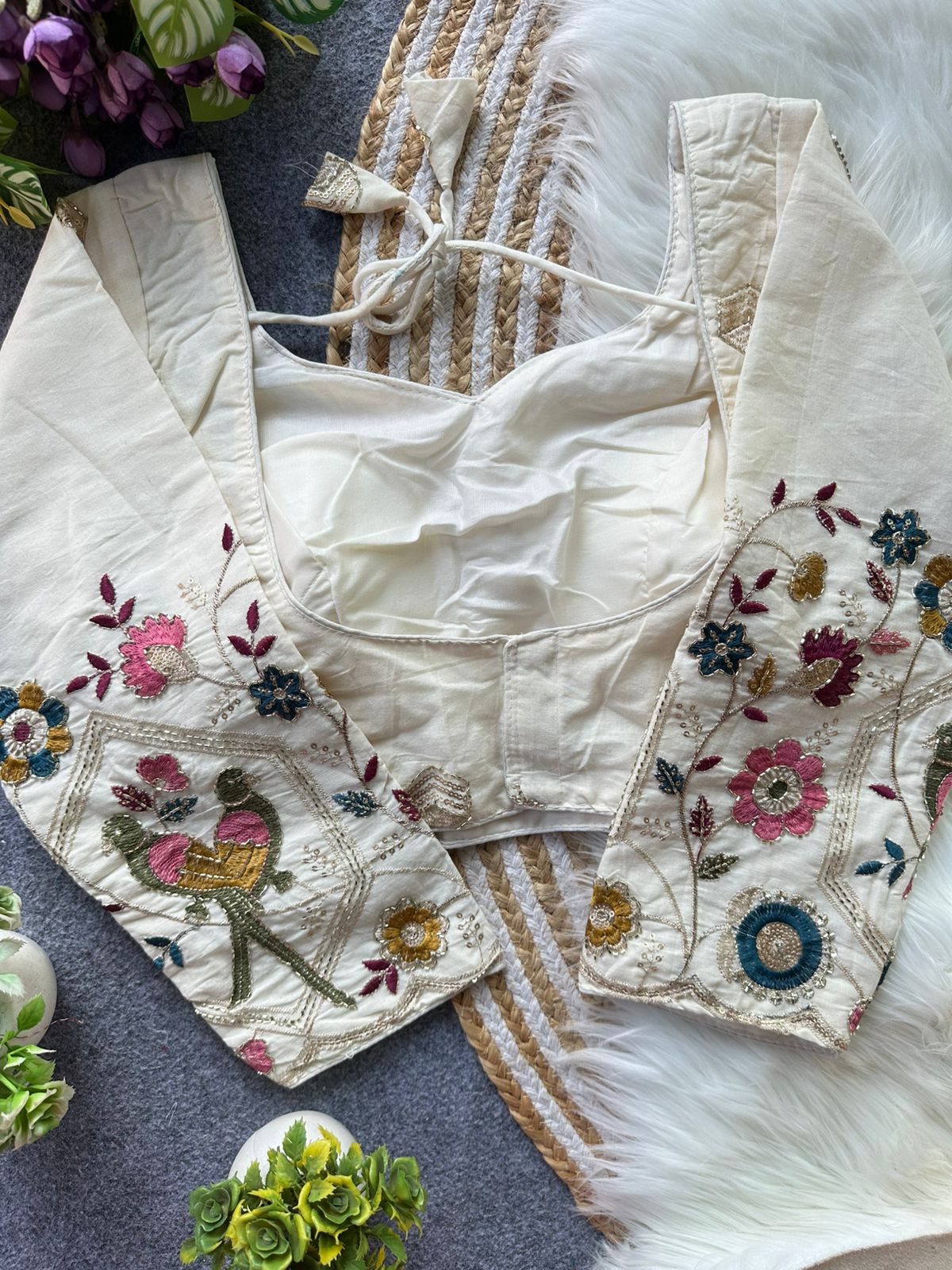 Fab Khadi Pipe Vol 1 Embroidery Fancy Blouse Collection