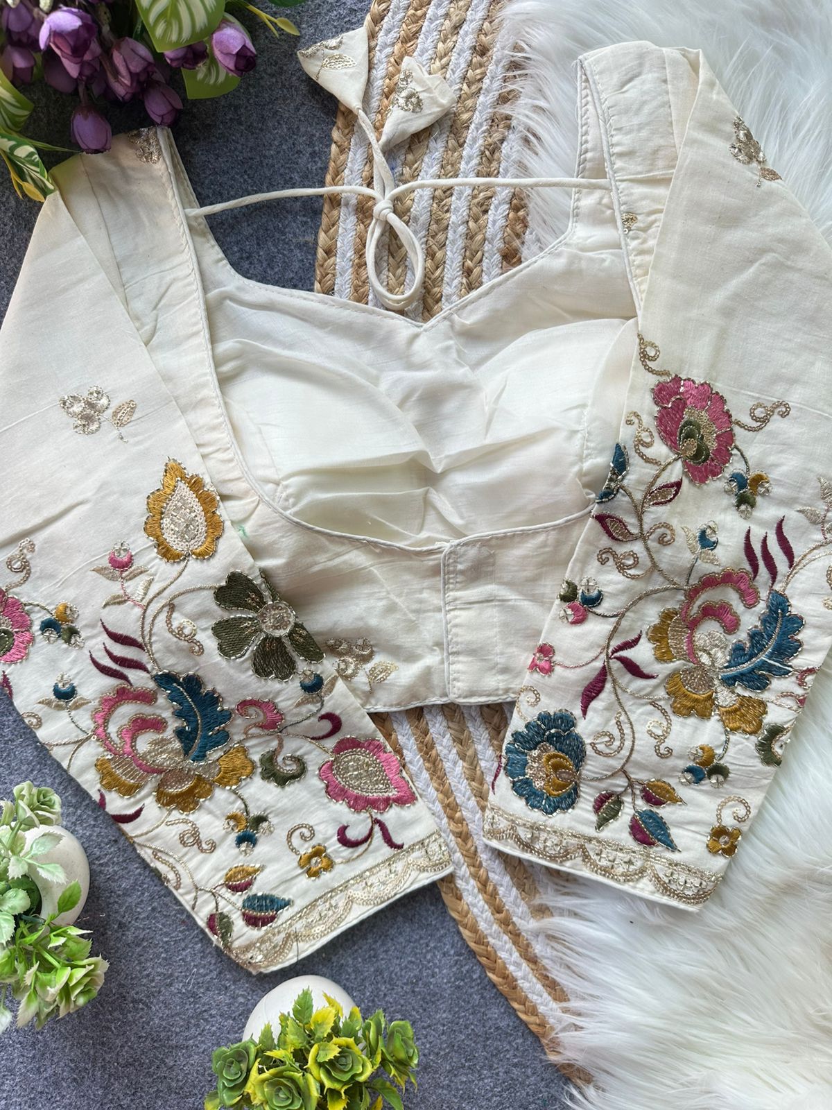 Fab Khadi Pipe Vol 1 Embroidery Fancy Blouse Collection