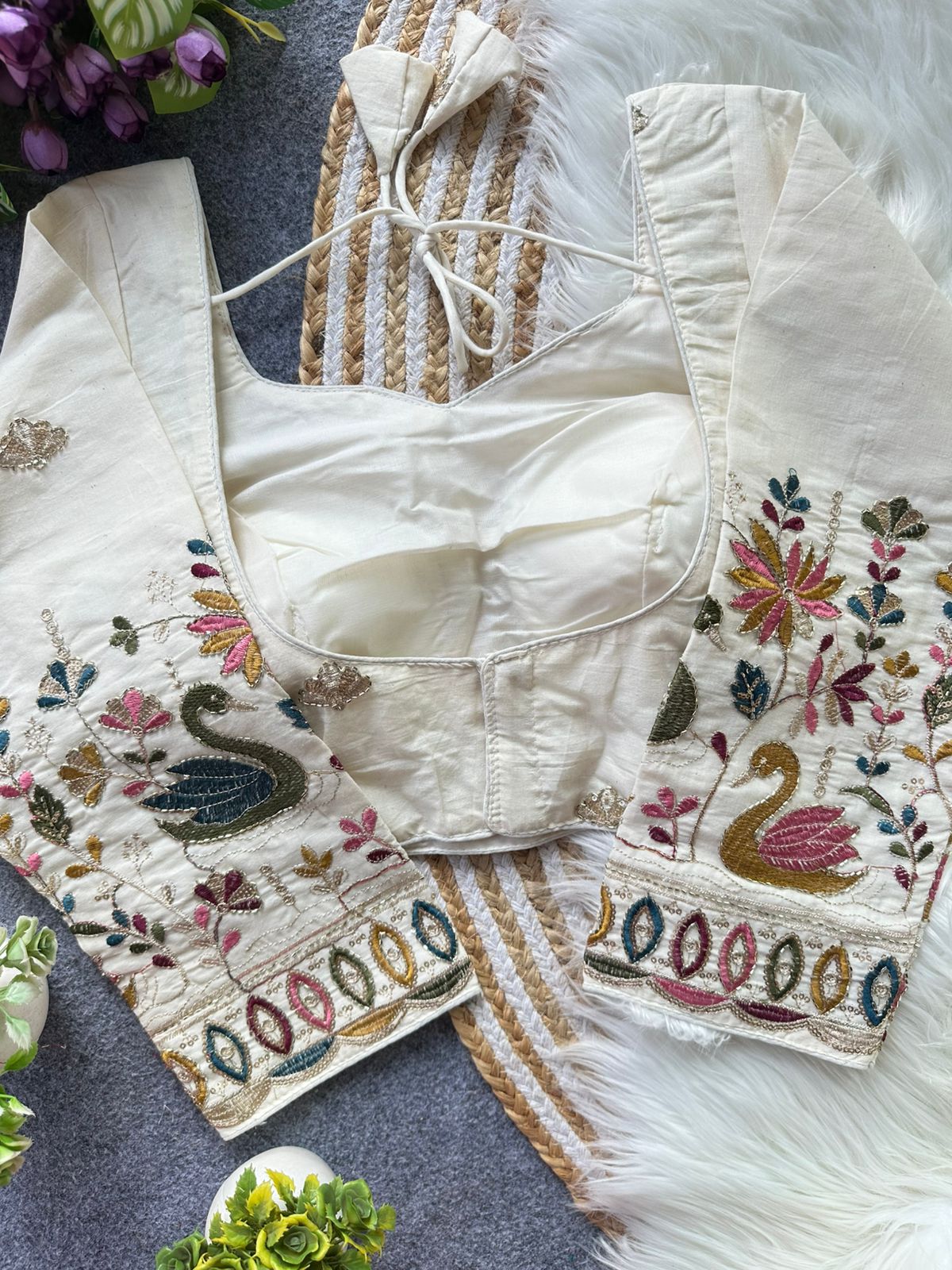 Fab Khadi Pipe Vol 1 Embroidery Fancy Blouse Collection