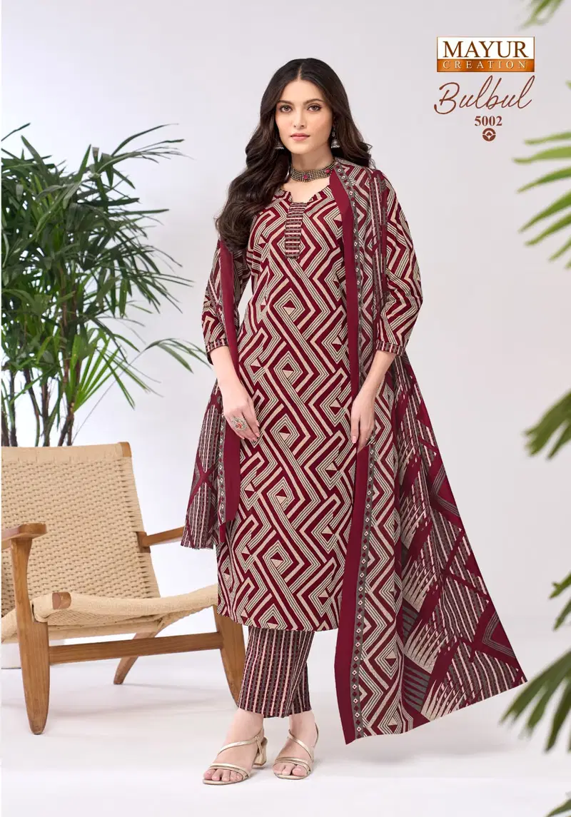 Mayur Bulbul Vol 5 Cotton Printed Fancy Dress Material Collection