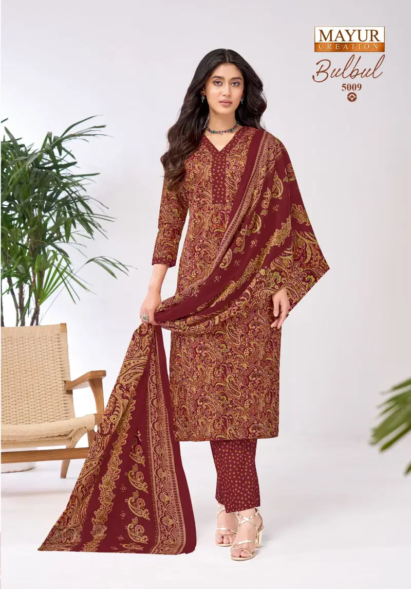 Mayur Bulbul Vol 5 Cotton Printed Fancy Dress Material Collection