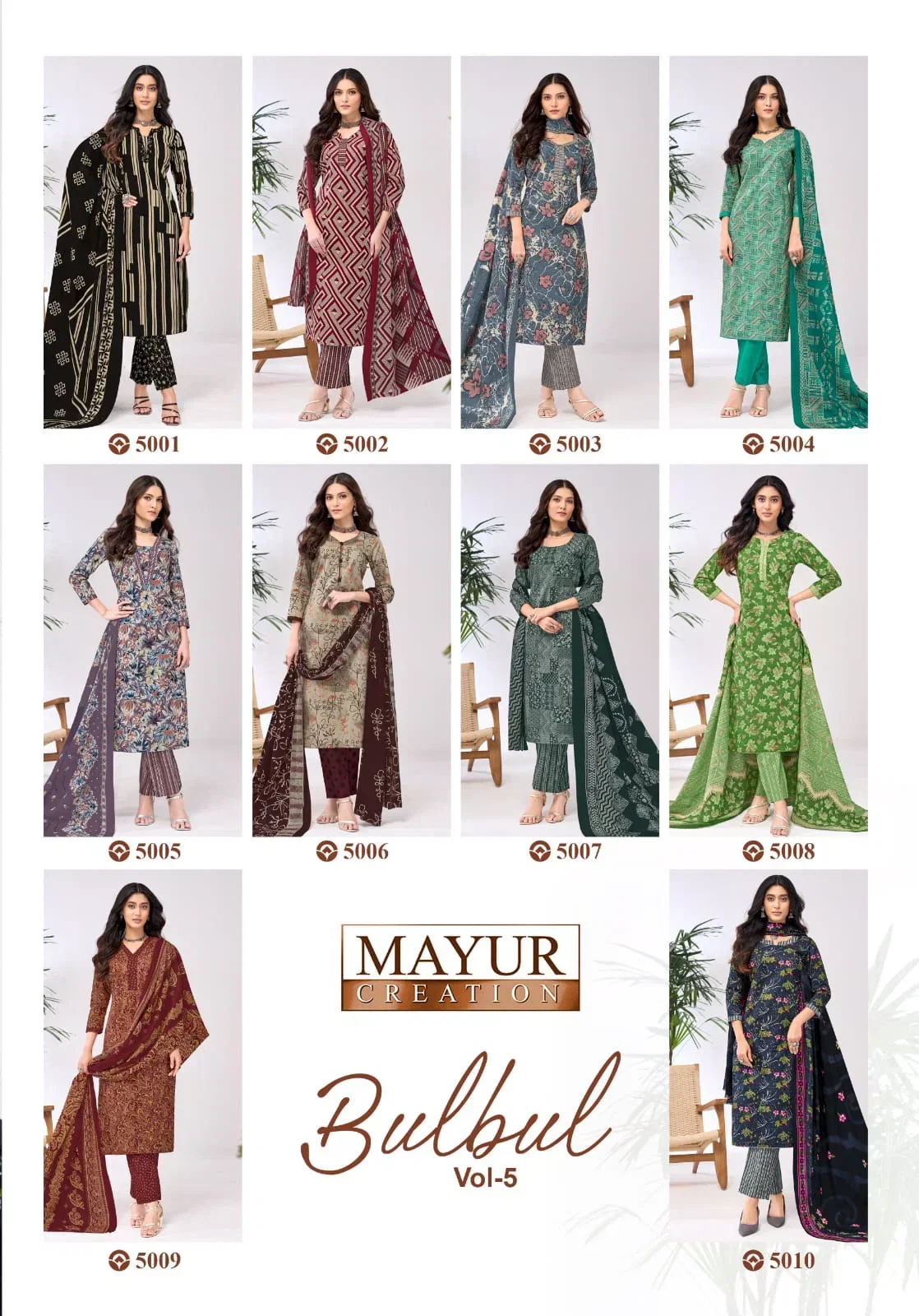Mayur Bulbul Vol 5 Cotton Printed Fancy Dress Material Collection
