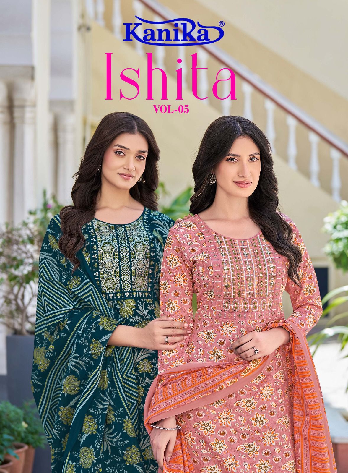 Kanika Ishita Vol 5 Cotton Printed Kurti With Bottom Dupatta