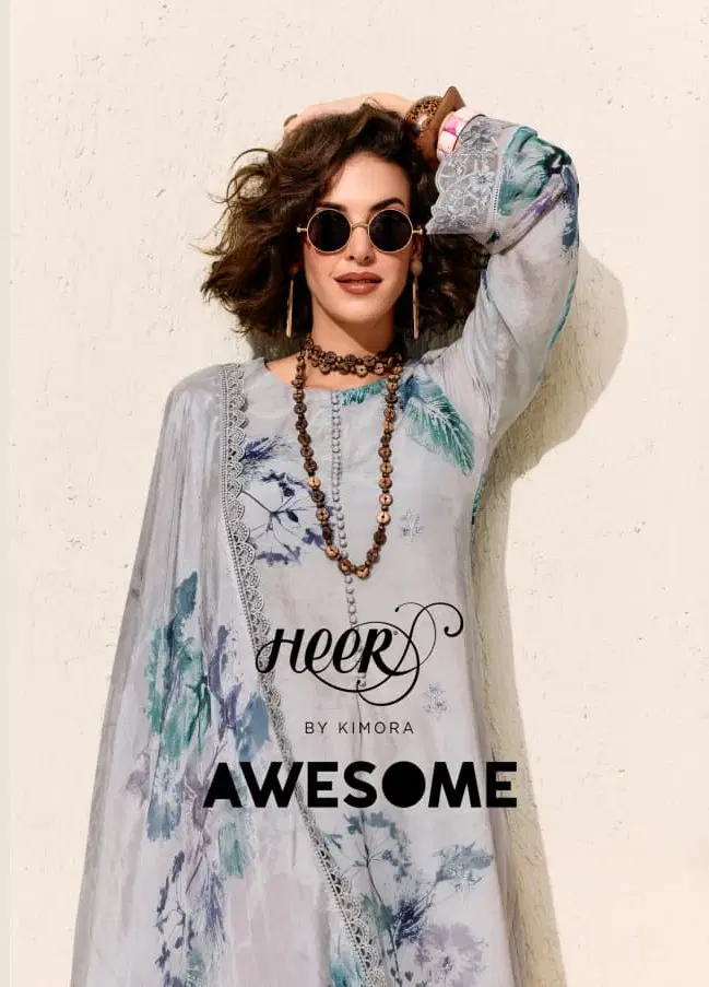 Kimora Heer Awesome Lawn Cotton Digital Printed Salwar Kameez Collection