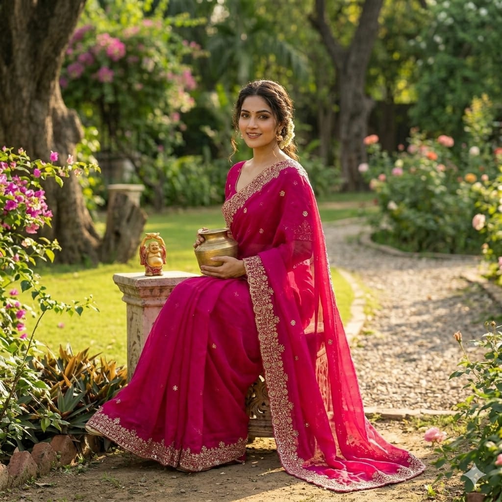 Ds 766 Space Silk Sequence Cutdana Worked Designer Saree Collection