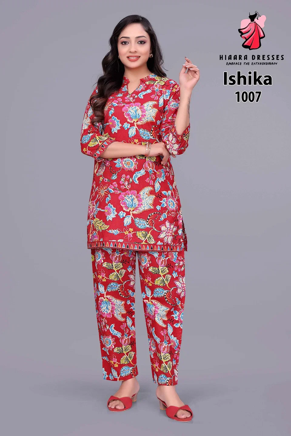 Hiaara Ishika Vol 1 Cotton Printed Fancy Co Ord Set Collection