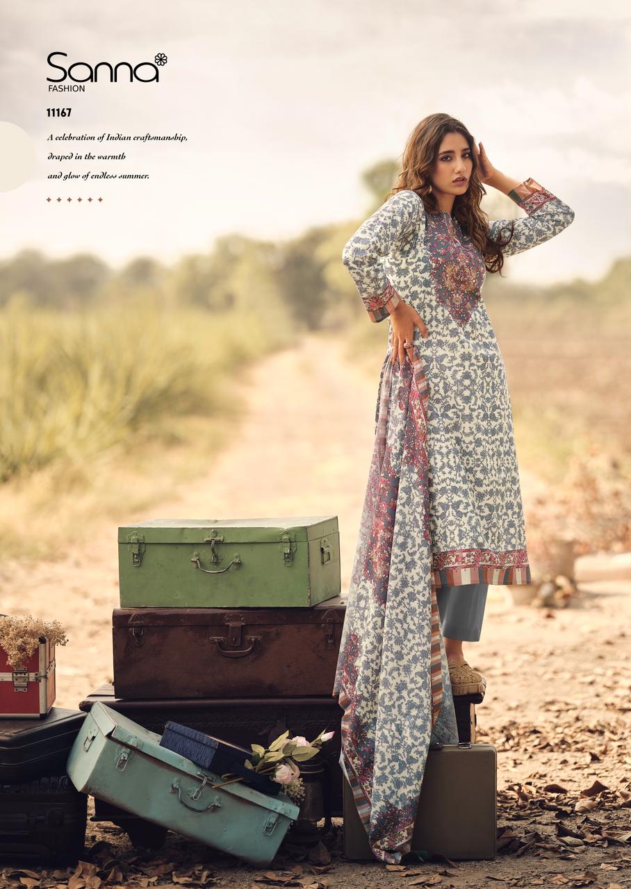 Sanna Veil Of Summer Milnaz Cotton Digital Printed Salwar Kameez