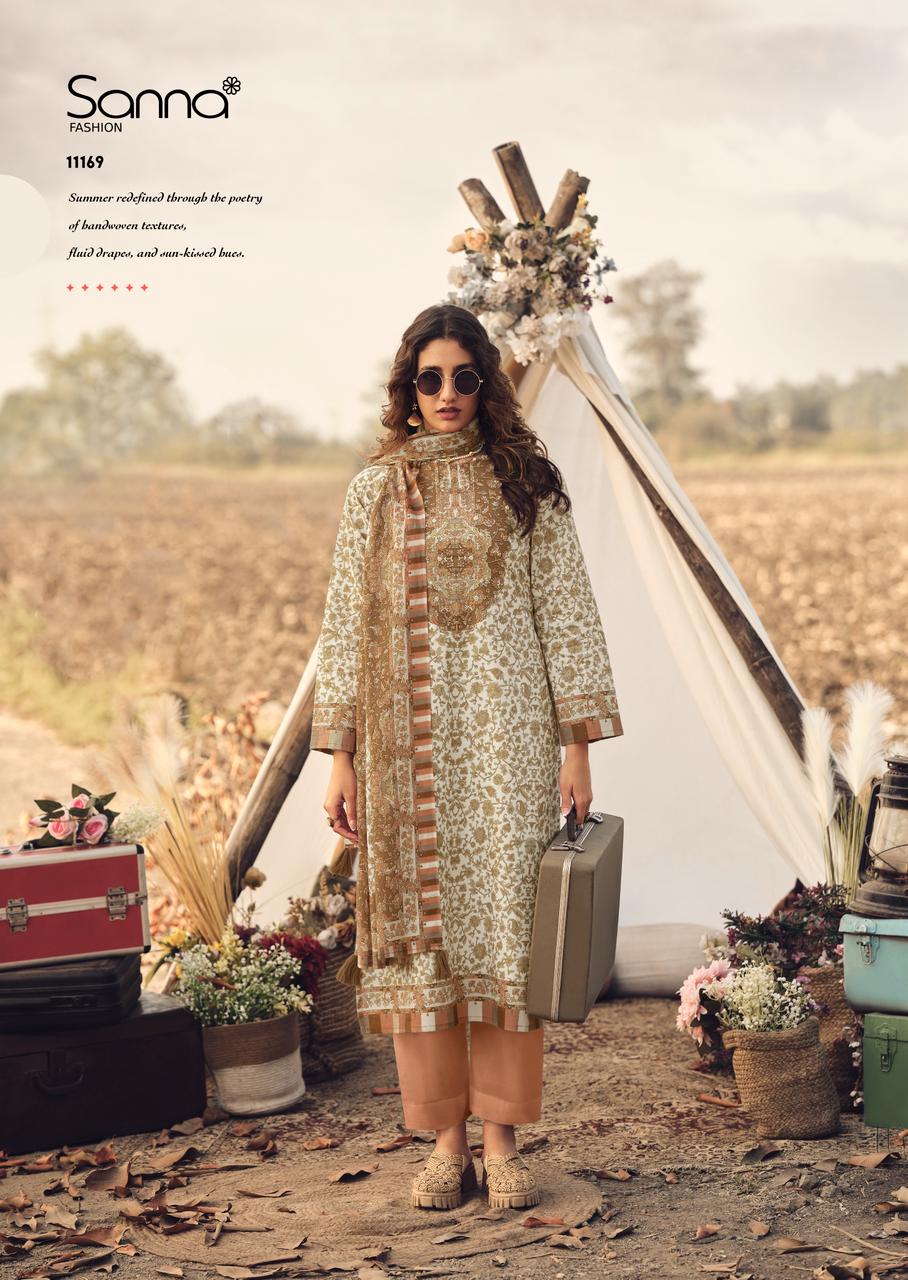 Sanna Veil Of Summer Milnaz Cotton Digital Printed Salwar Kameez