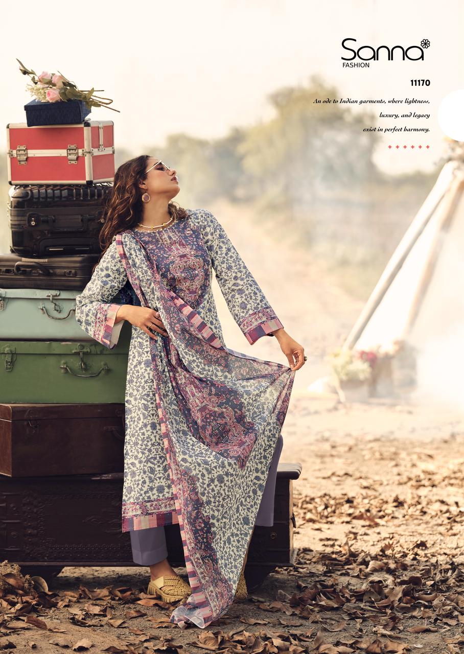 Sanna Veil Of Summer Milnaz Cotton Digital Printed Salwar Kameez