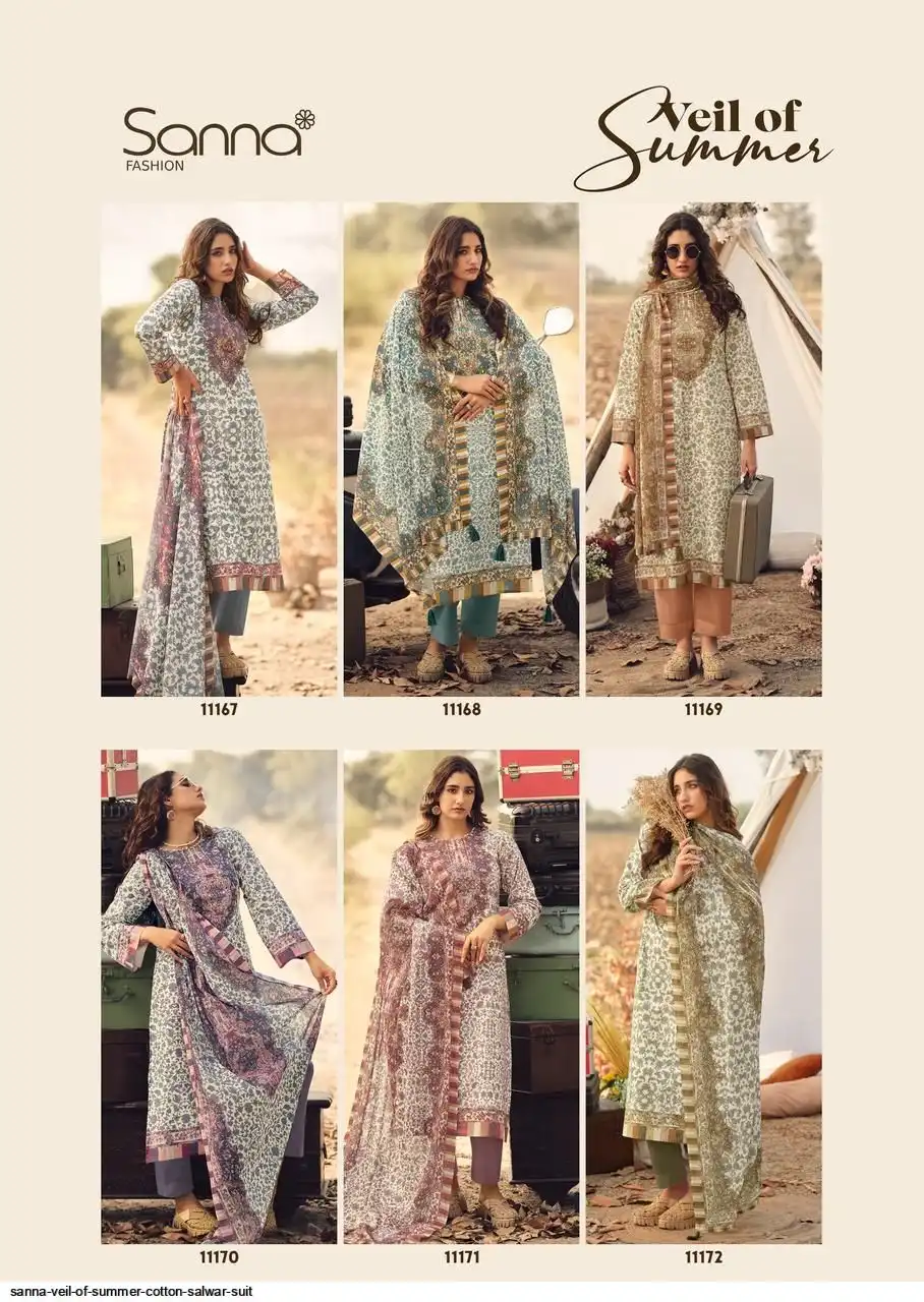 Sanna Veil Of Summer Milnaz Cotton Digital Printed Salwar Kameez