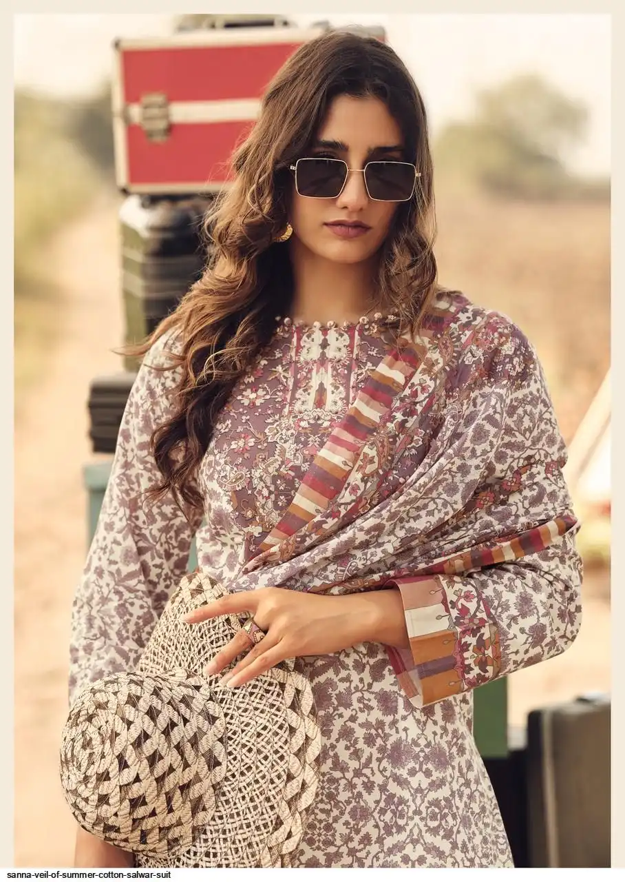 Sanna Veil Of Summer Milnaz Cotton Digital Printed Salwar Kameez