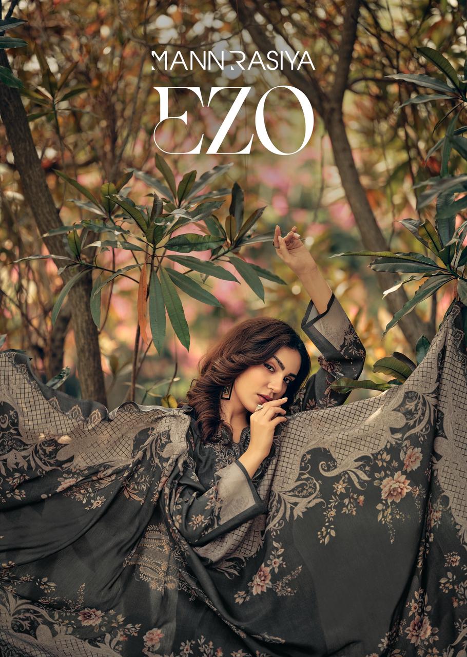 Mannrasiya Ezo Masline Silk Digital Printed Salwar Kameez