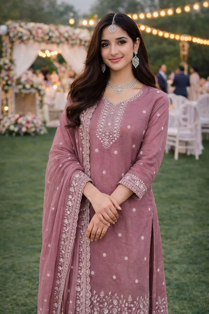 Mrudangi Keshvi Gold Crush Embroidered Salwar Kameez