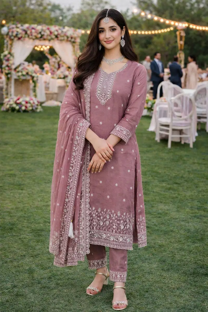 Mrudangi Keshvi Gold Crush Embroidered Salwar Kameez