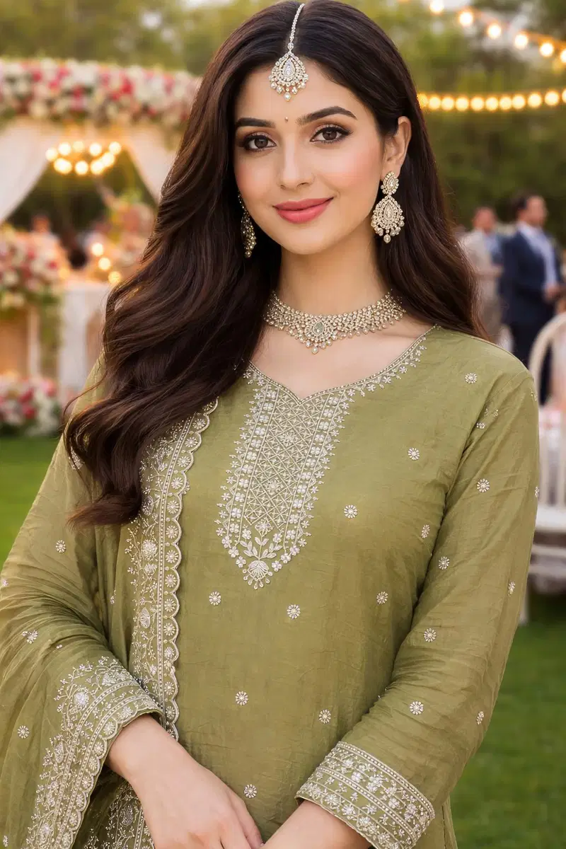 Mrudangi Keshvi Gold Crush Embroidered Salwar Kameez