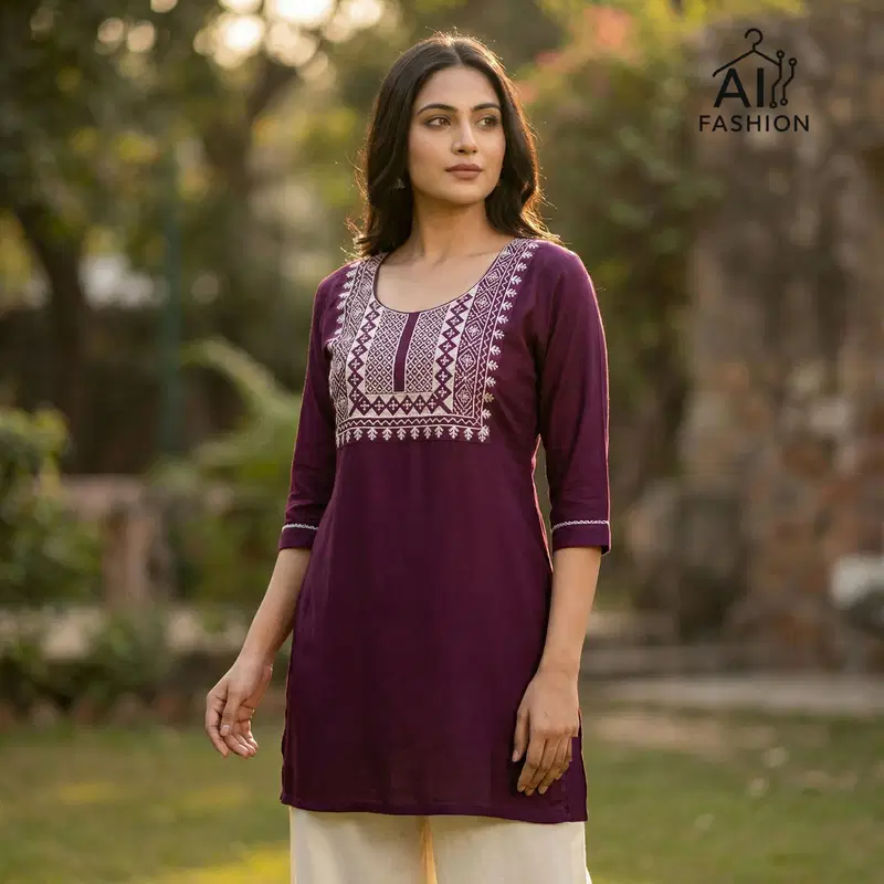 Charmi Vol 3 Rayon With Thread Worked Short Kurti