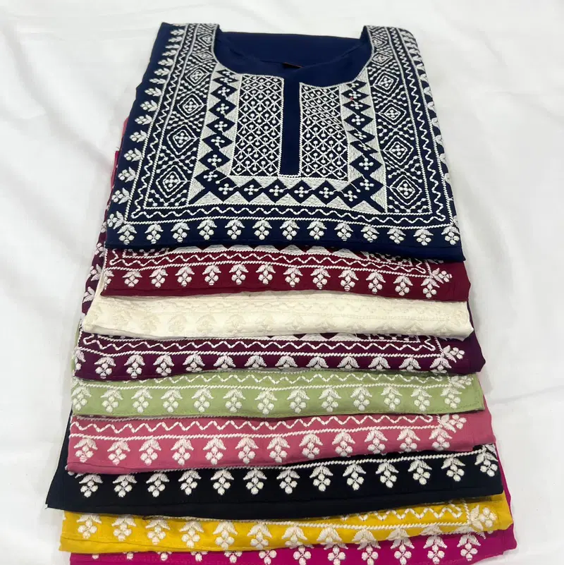 Charmi Vol 3 Rayon With Thread Worked Short Kurti