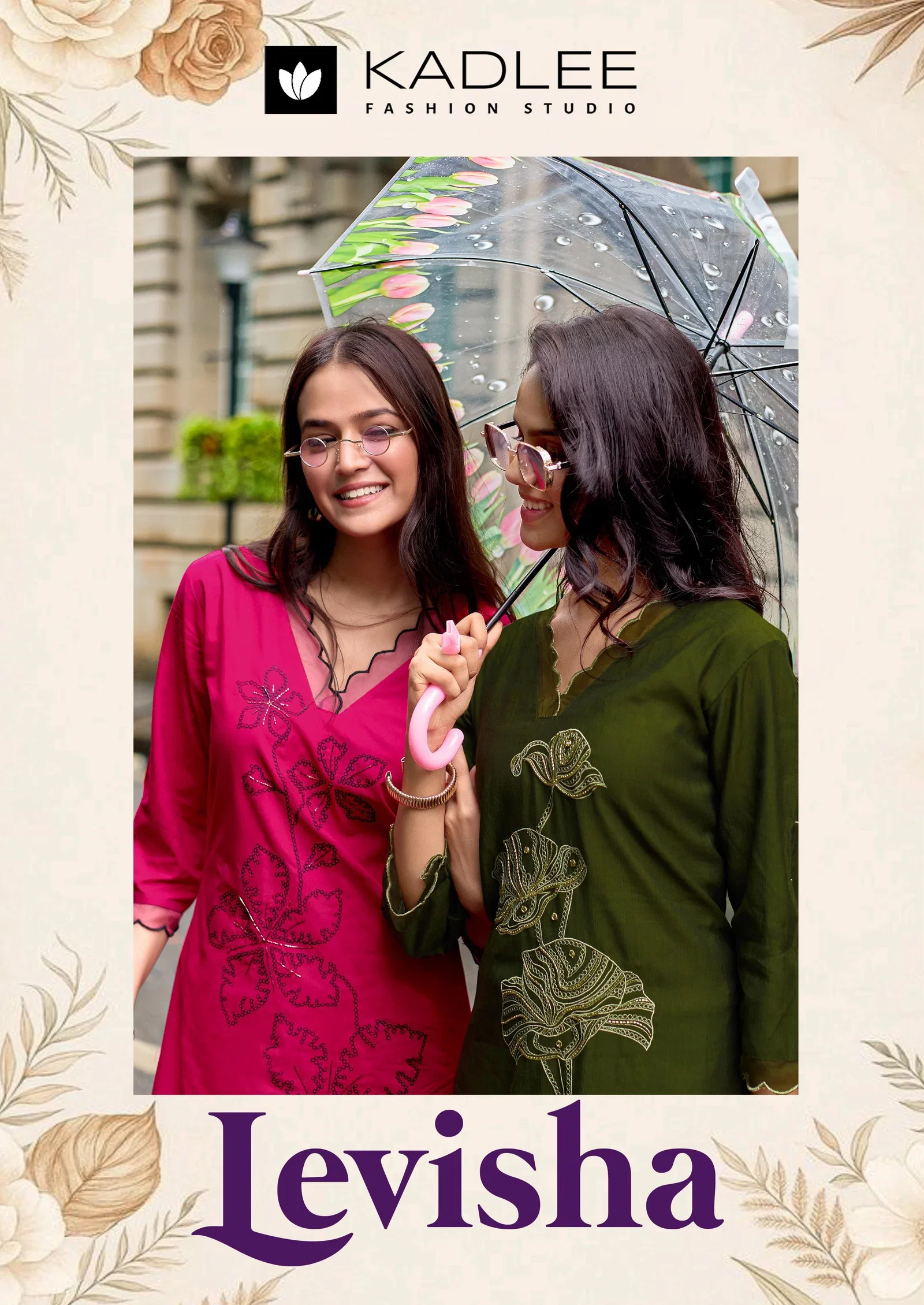 Kadlee Levisha Viscose Weaving Worked Kurti With Bottom Collection