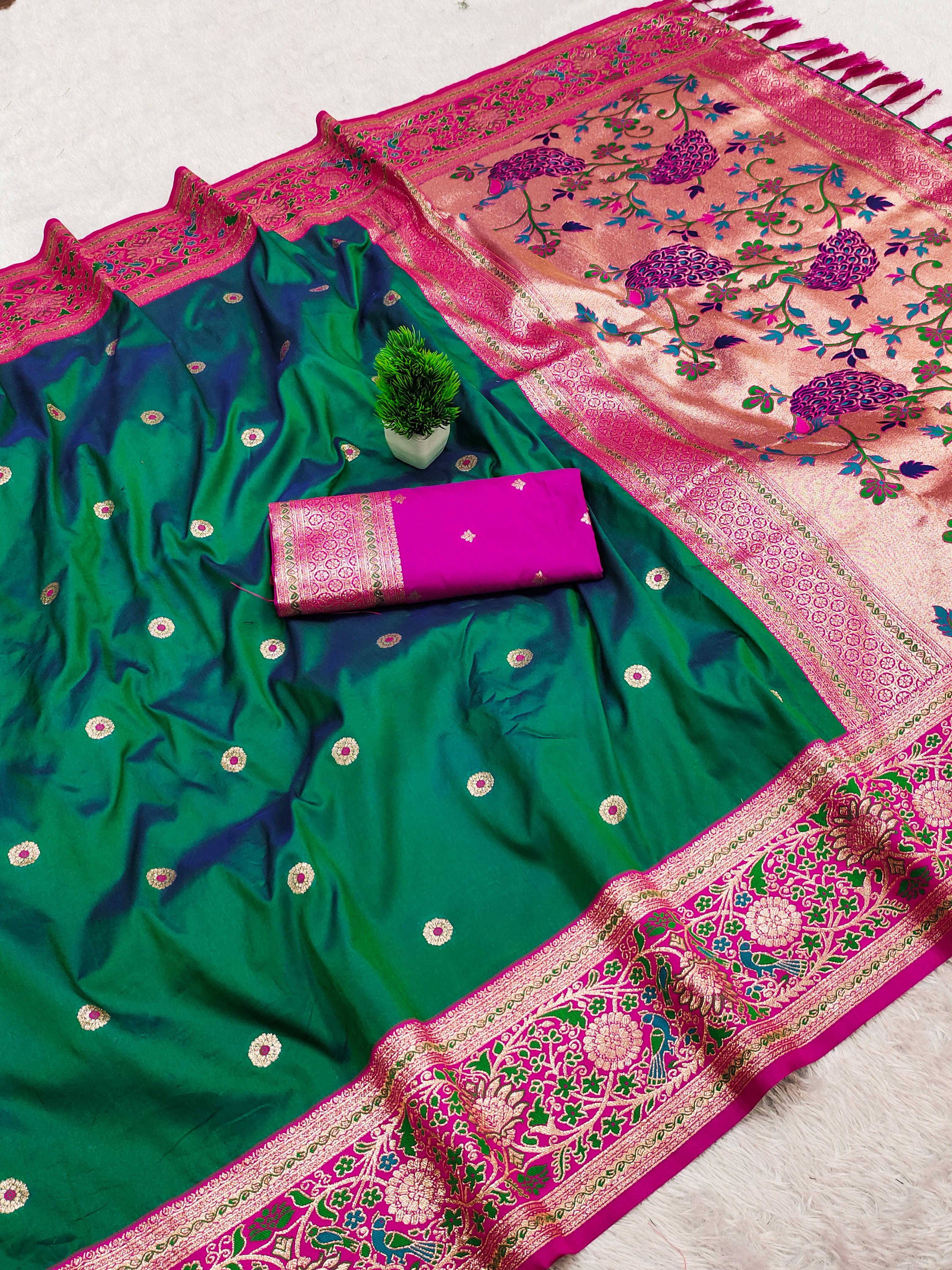 Lekha MN Saheli Paithani Vol 1 Silk Zari Weaving Saree