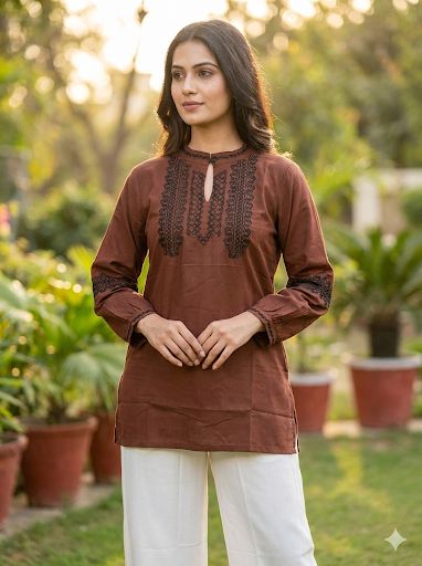 Charmi Short Top Vol 7 Rayon With Embroidered Short Top Collection