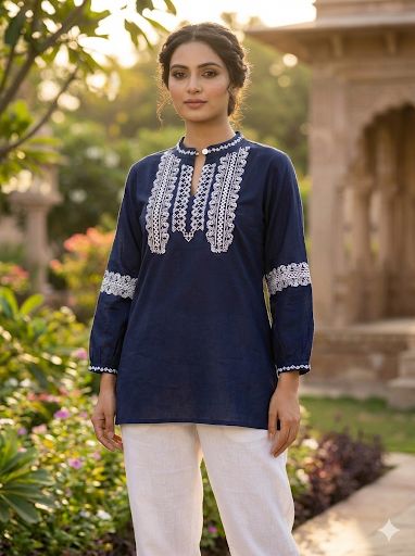 Charmi Short Top Vol 7 Rayon With Embroidered Short Top Collection