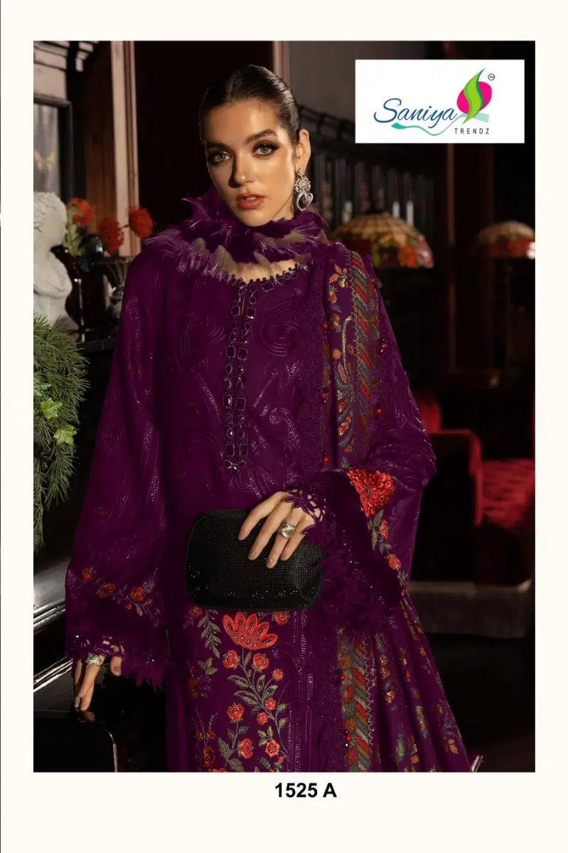 Saniya 1525 Cotton With Chikankari Embroidered Salwar Kameez