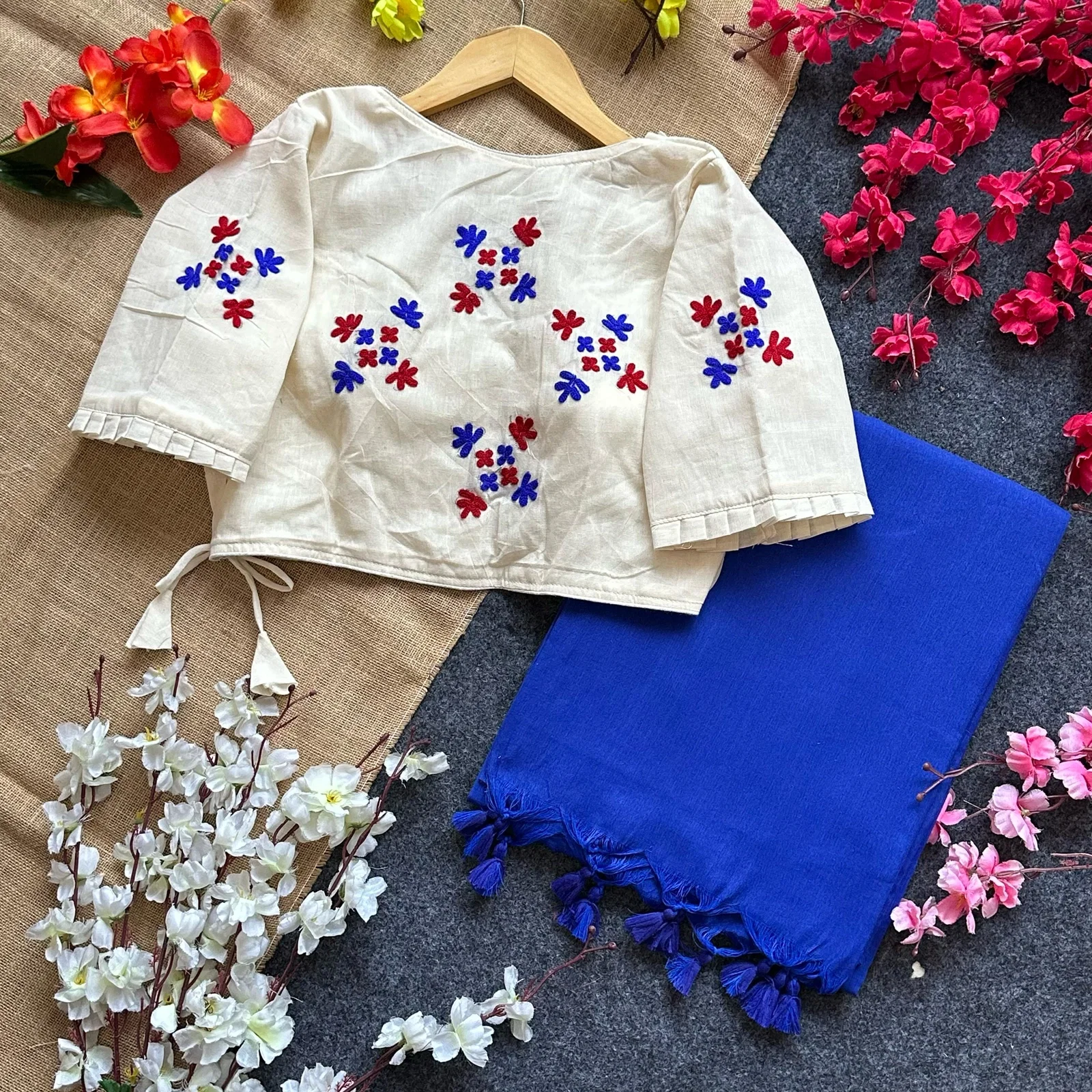 Lekha Pear Blouse Hk21 vol 1 Khadi cotton saree And Beautiful Havy Khadi Cotton Blouse