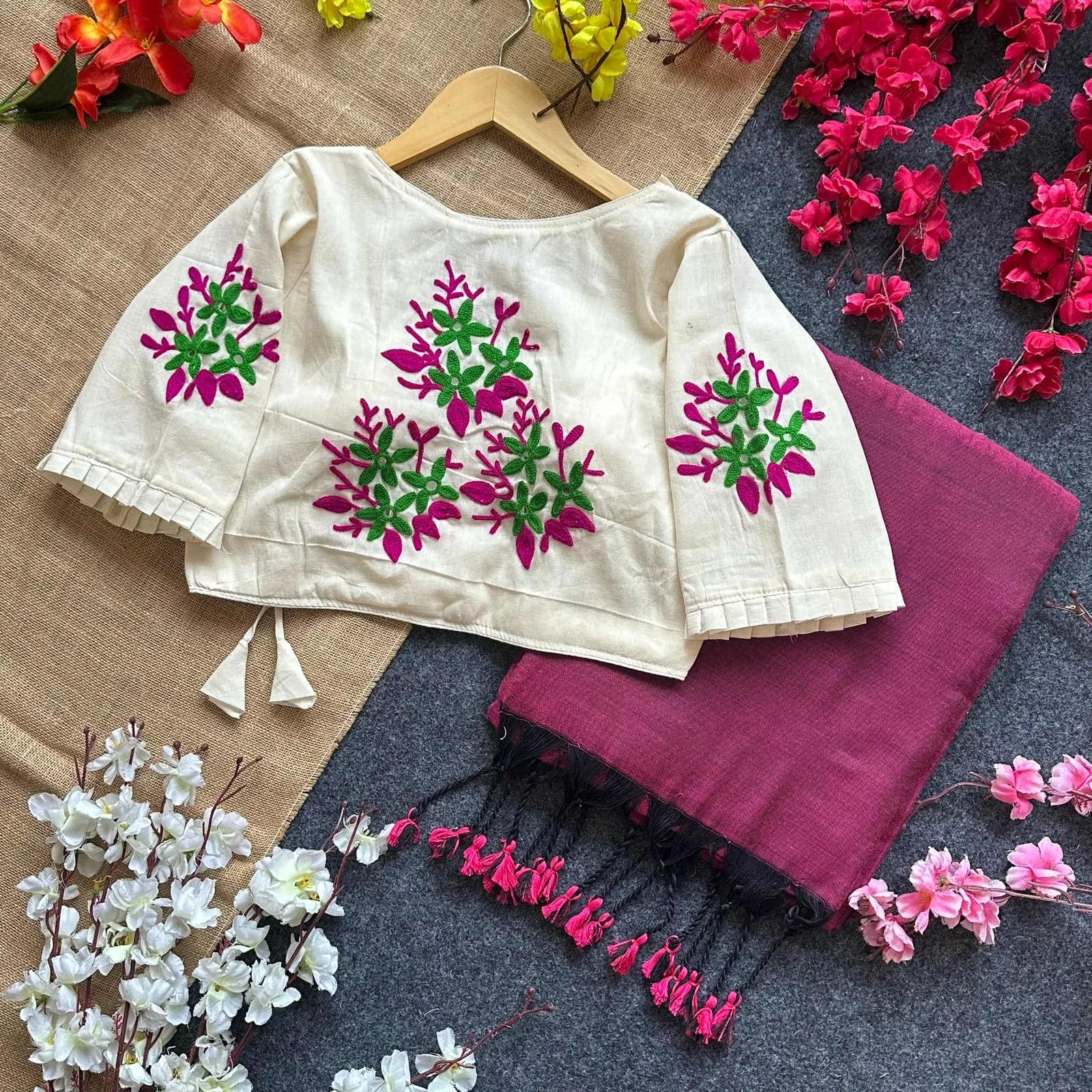 Lekha Pear Blouse Hk21 vol 1 Khadi cotton saree And Beautiful Havy Khadi Cotton Blouse