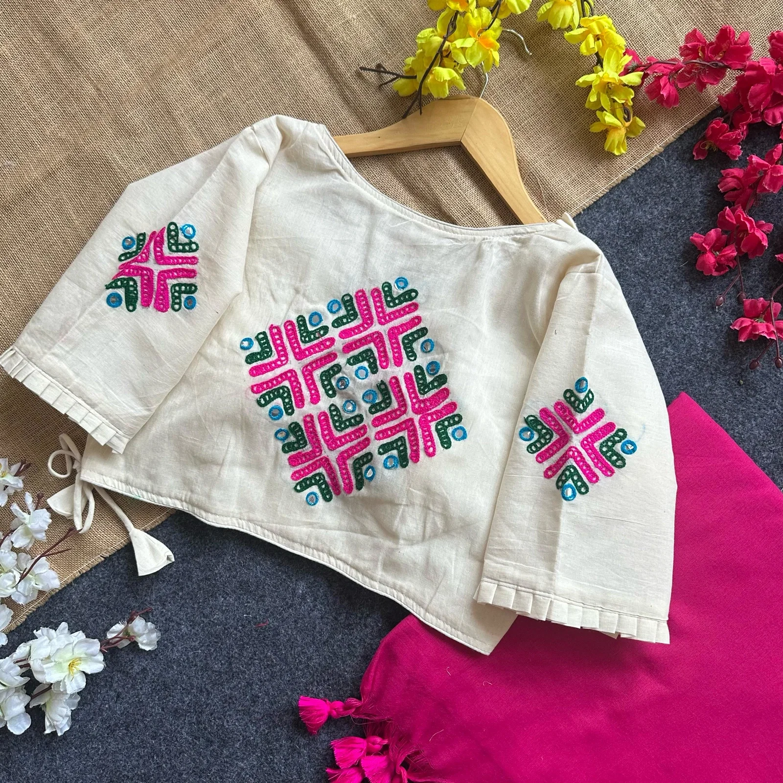 Lekha Pear Blouse Hk21 vol 1 Khadi cotton saree And Beautiful Havy Khadi Cotton Blouse