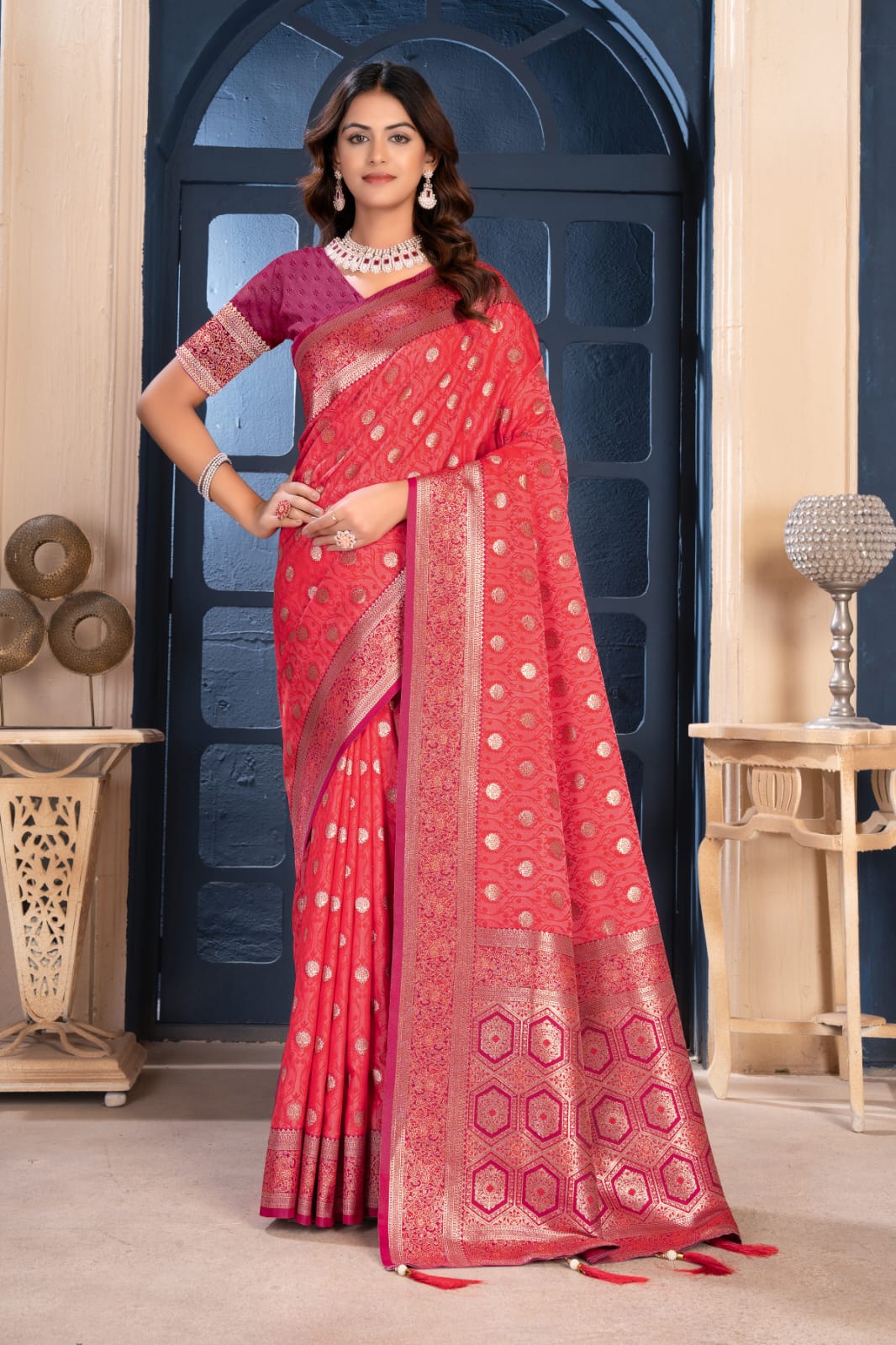 Sf Silk Vol 10 Banarasi Silk Jacquard Work Saree Collection