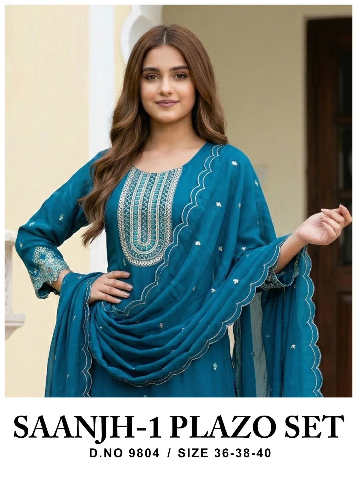 Saanjh Vol 1 Fendy Silk Embroidered Salwar Suits Collection