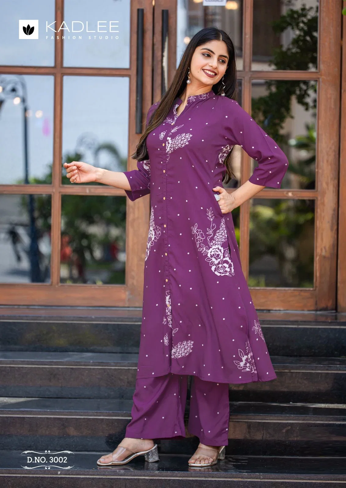 Kadlee Karnaee Rayon Printed Kurti With Bottom