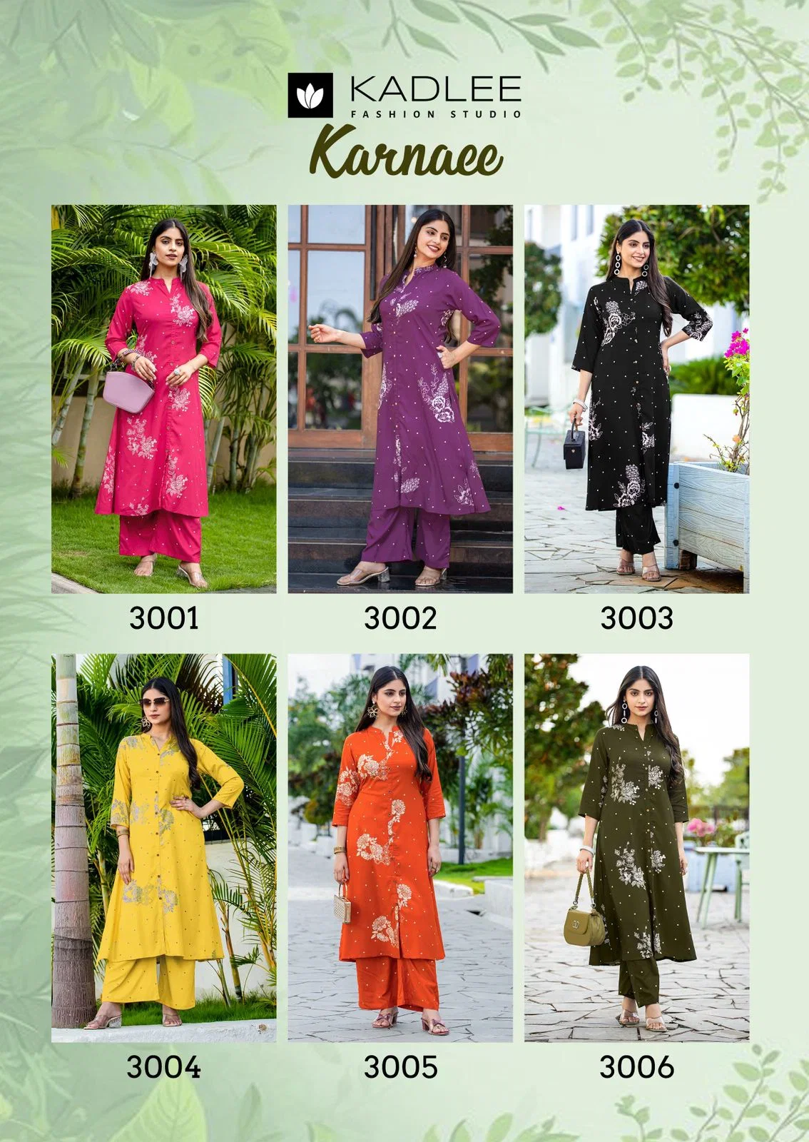 Kadlee Karnaee Rayon Printed Kurti With Bottom