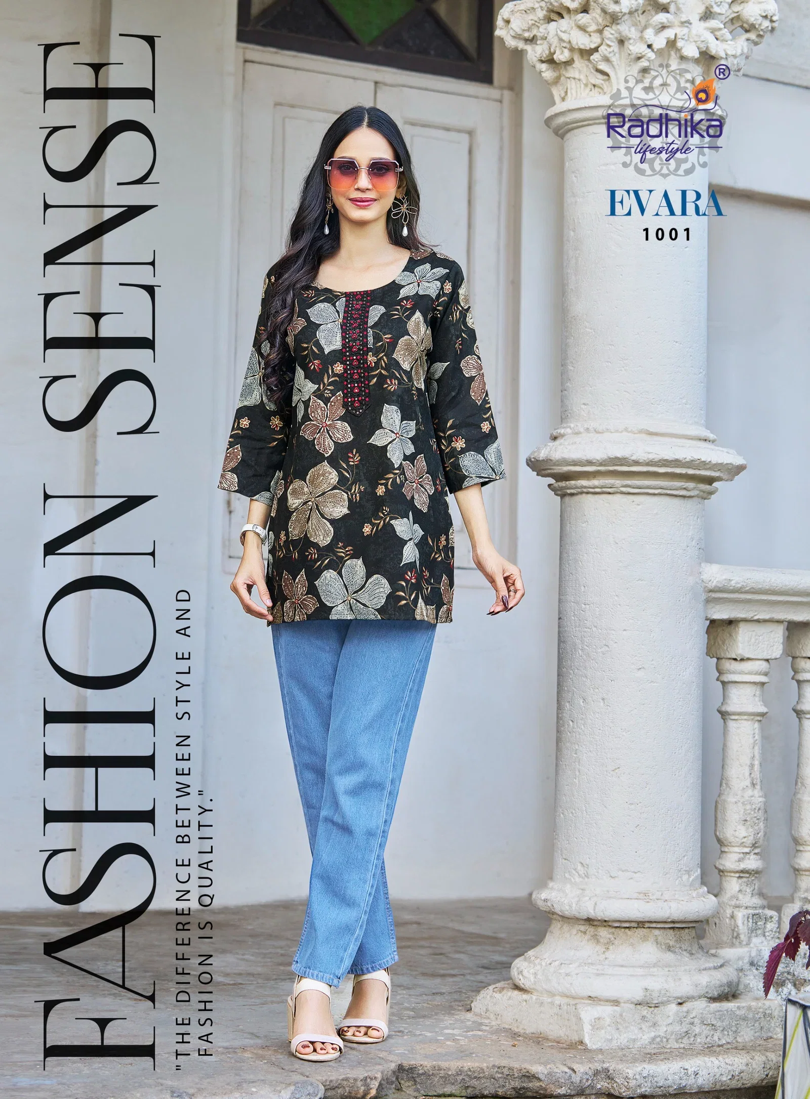 Radhika Evara Vol 1 Rayon Foil Printed Short Top Collection