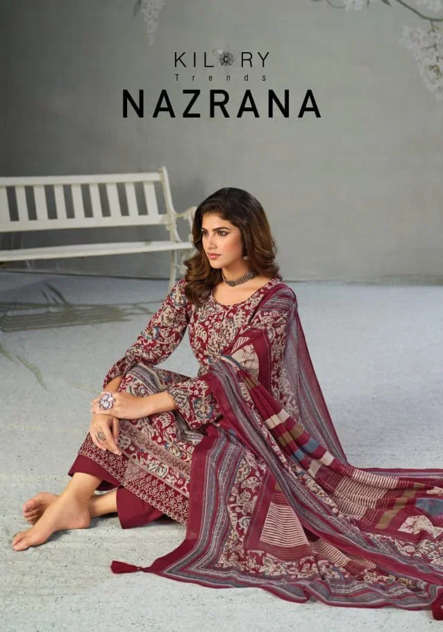 Kilory Nazrana Lawn Cotton Digital Printed Salwar Kameez
