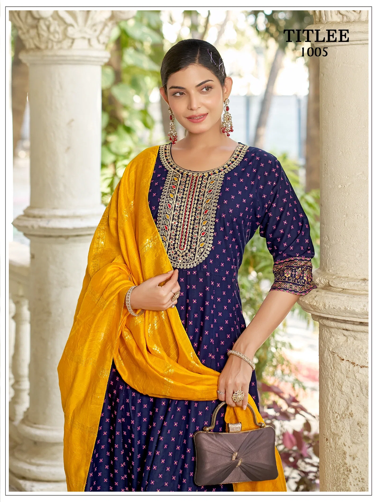 Banwery Titlee Rayon Sequence Embroidered Kurti With Bottom Dupatta