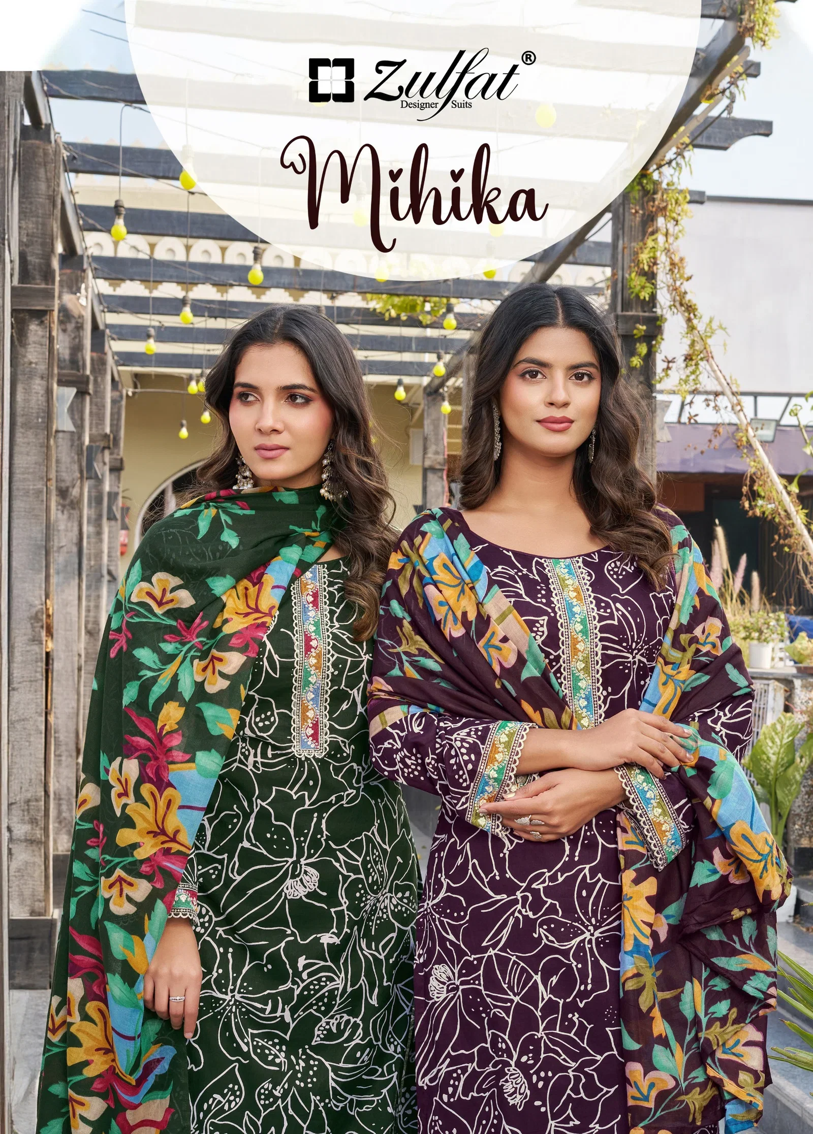 Zulfat Mihika Cotton Exclusive Embroidered Dress Material Collection