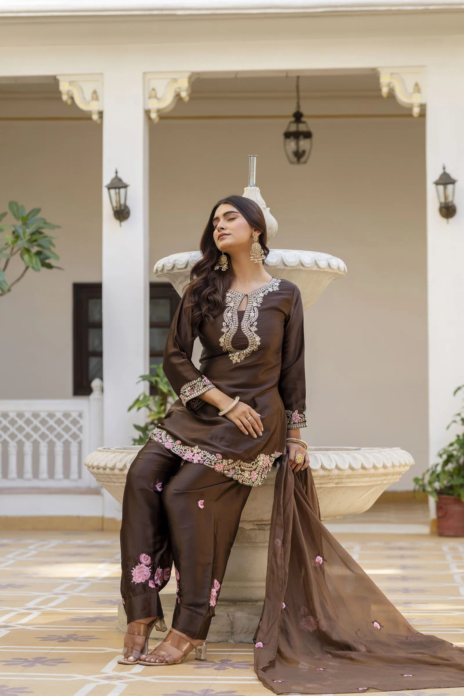 Aralina 01 Japan Satin Embroidery Farshi Salwar Suit Collection