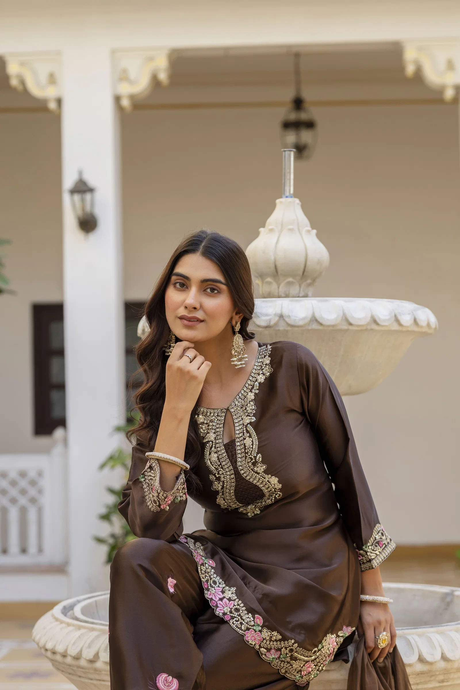 Aralina 01 Japan Satin Embroidery Farshi Salwar Suit Collection