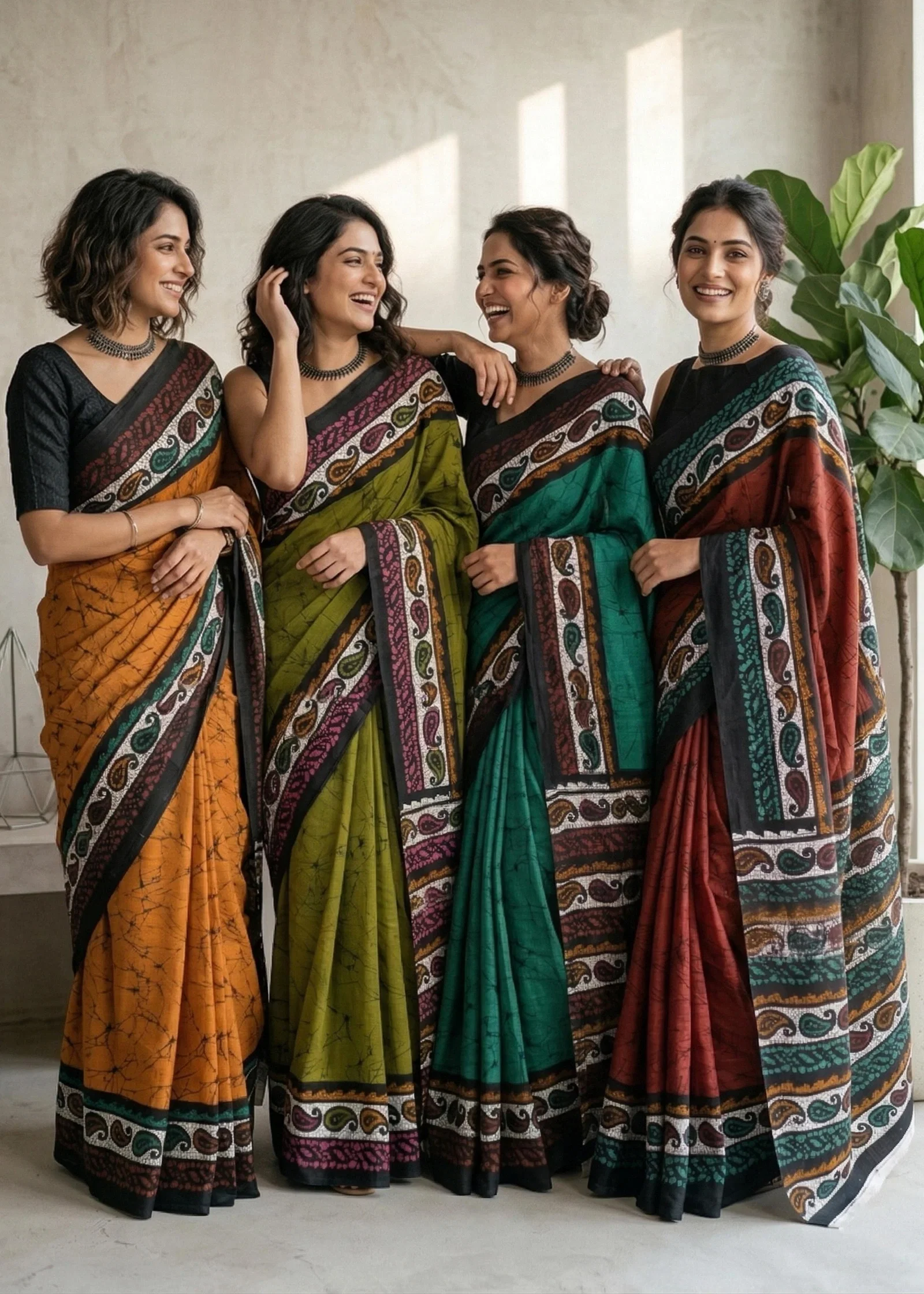 Sm Yami 40 Mulmul Premium Handcrafted Batik Printed Saree Collection