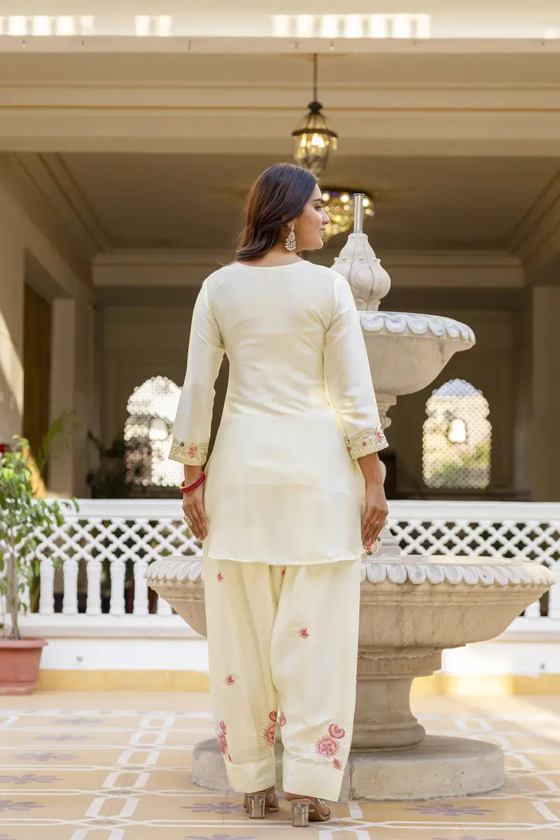 Aralina 02 Japan Satin Embroidery Patiyala Dress Collection