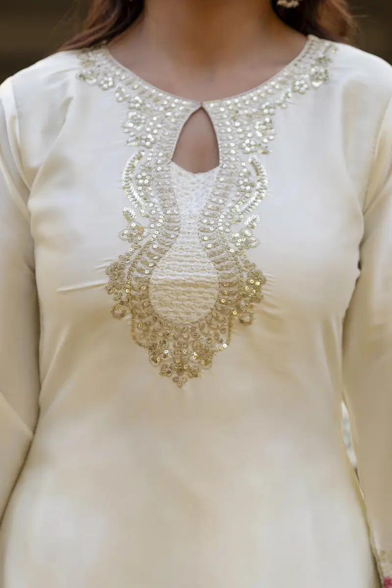 Aralina 02 Japan Satin Embroidery Patiyala Dress Collection