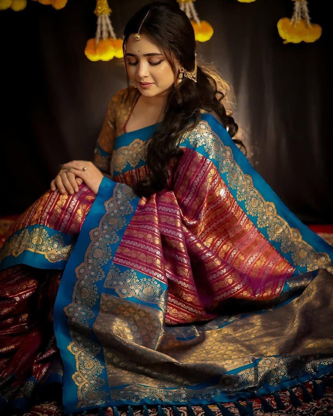 Soft Silk 6088 Lichi Silk Jacquard Worked Saree Collection