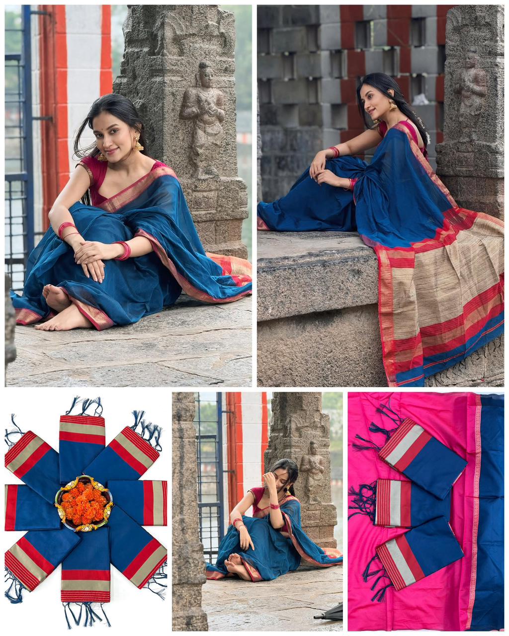Soft Silk 6035 Lichi Silk Jacquard Work Saree Collection