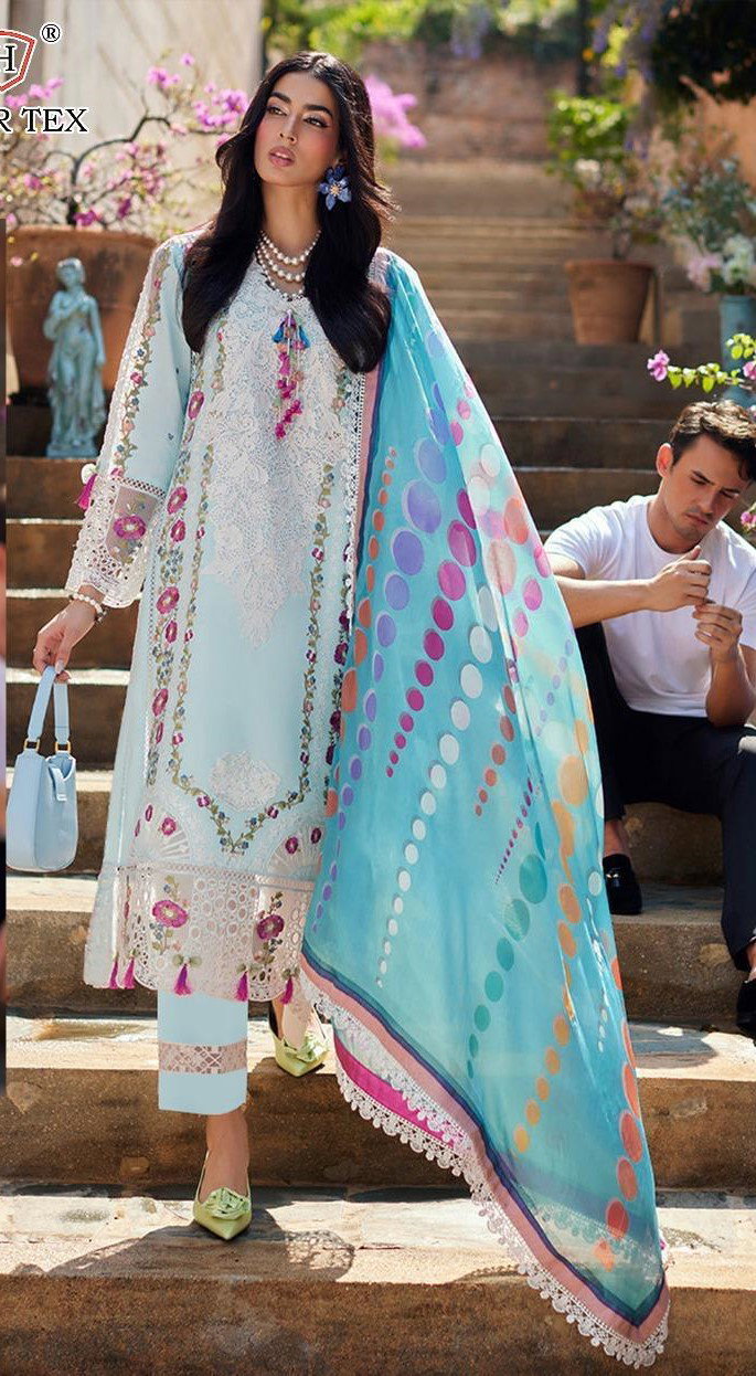 Hoor Tex 327 Cotton Embroidered Salwar Kameez Collection