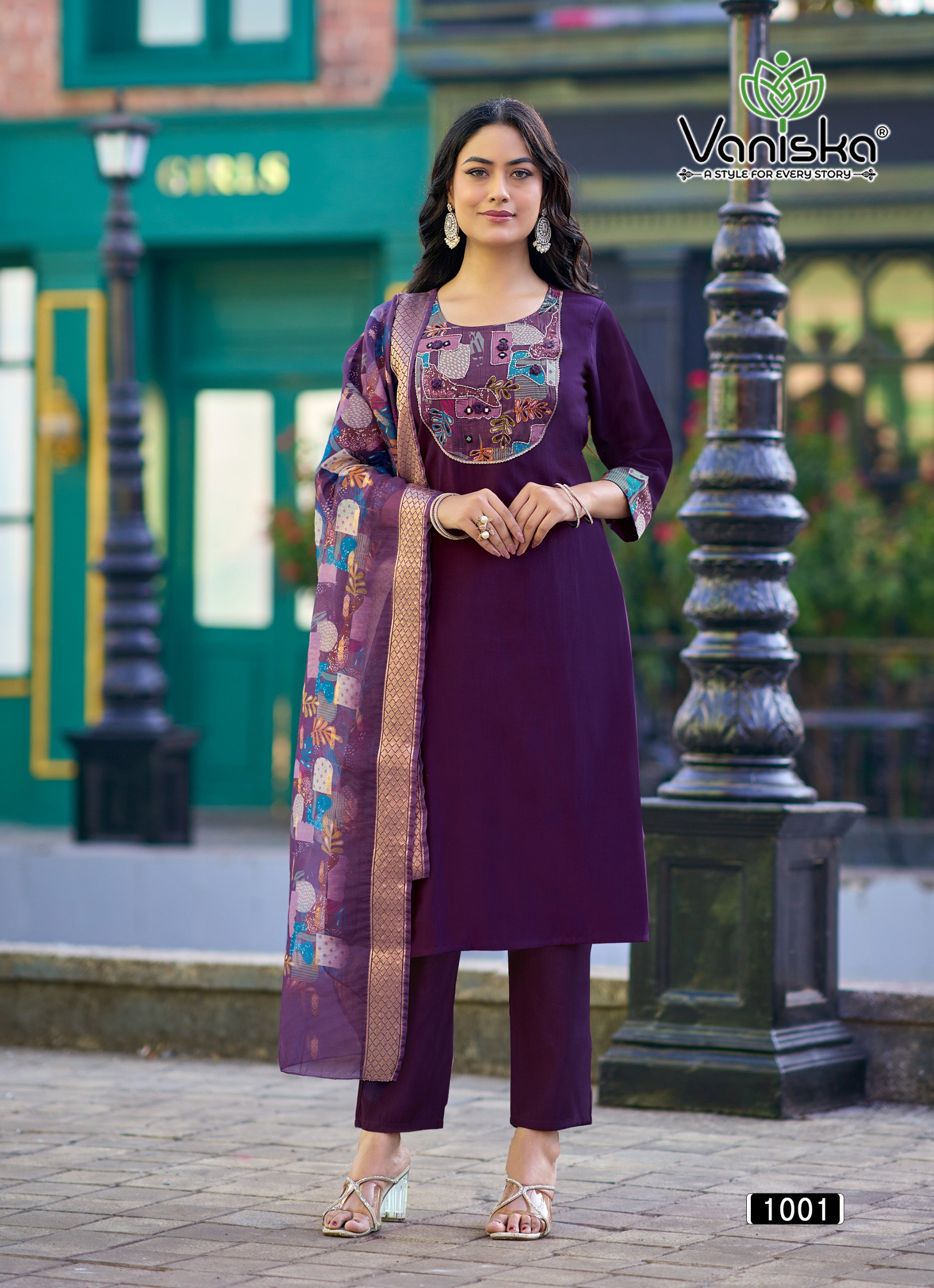 Vaniska Fashion Kasturi Vol 1 Vetican Silk Kurti Bottom With Dupatta