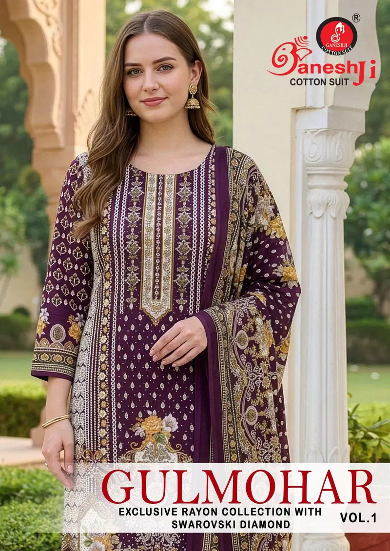 Ganeshji Gulmohar Vol 1 Readymade Rayon Kurti Pant With Dupatta