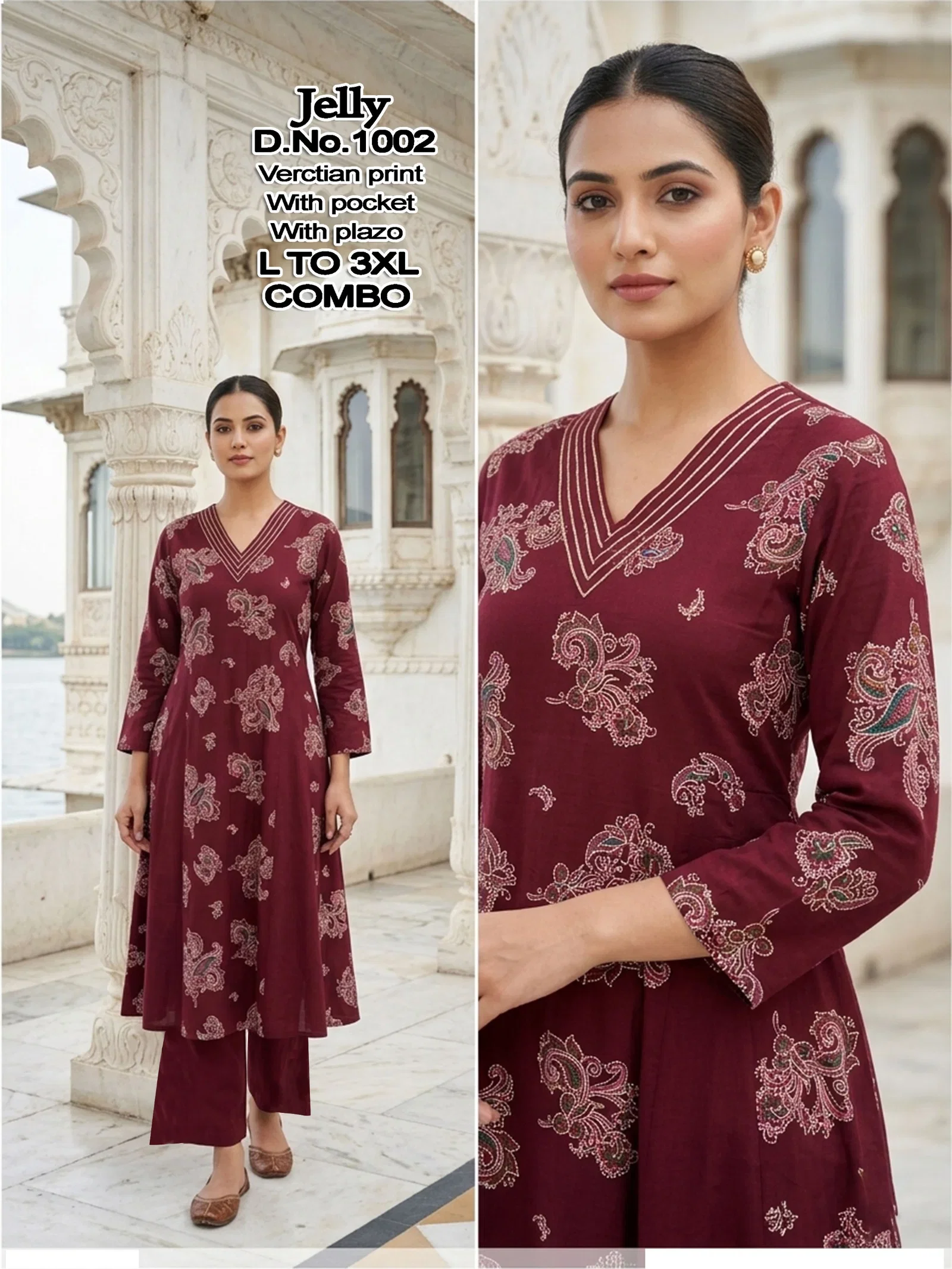 Jelly D No 1001 To 08 Vartican Printed Fancy Kurti With Bottom Collection