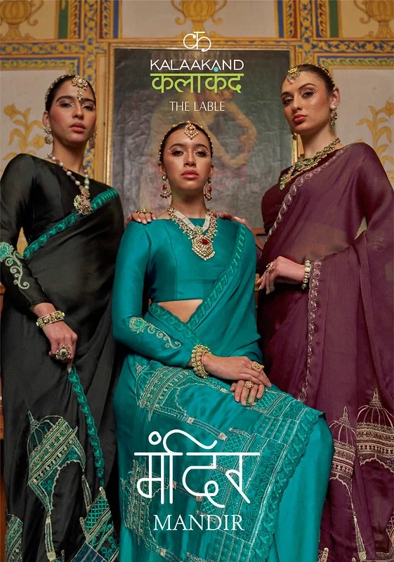 Kalaakand Mandir Chiffon Saree Collection